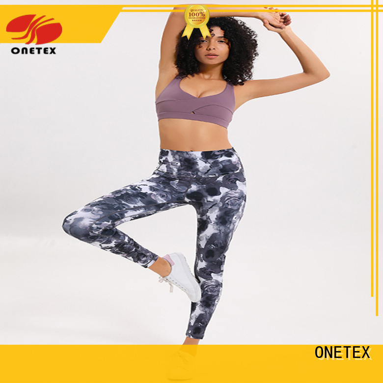 ONETEX Nylon fabric training clothes womens supplier for Yoga
