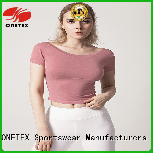 ONETEX quick-dry fabric ladies fitness clothes Suppliers for sport