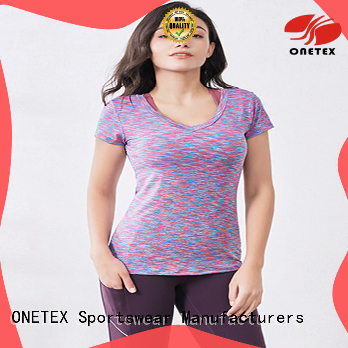 ONETEX sweat breathable fabric fitness clothing sale factory for Fitness
