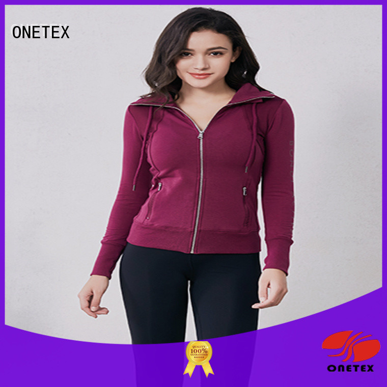 ONETEX sweat breathable fabric exercise clothes for women the company for sports