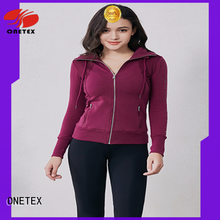 ONETEX custom made workout jacket women's supplier for activity