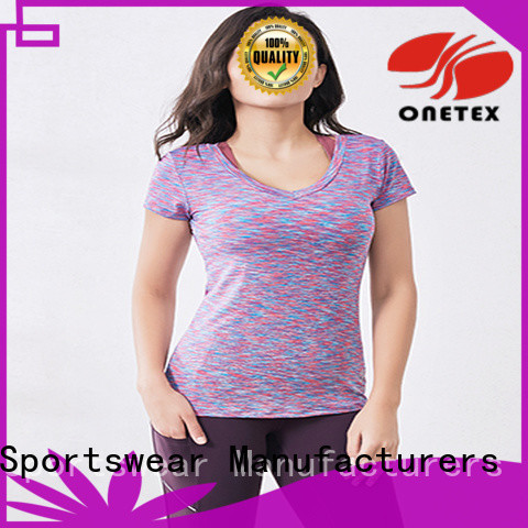 Breathable activewear shirts Factory price for work out