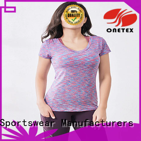 Breathable activewear shirts Factory price for work out