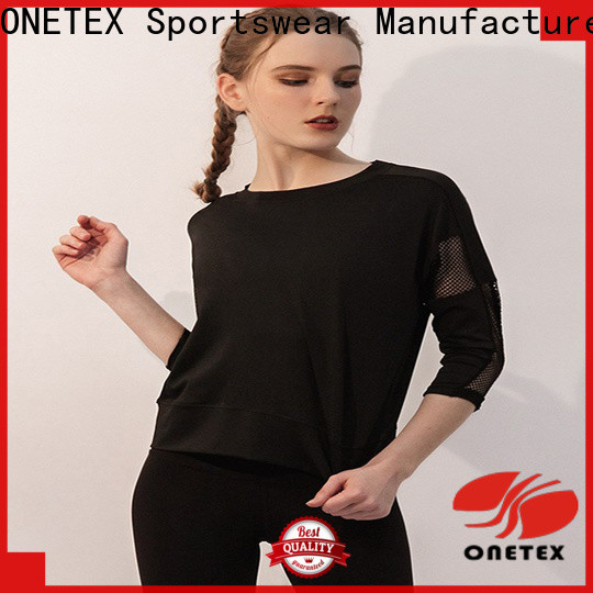 high quality fabrics women's athletic shirts factory for sport