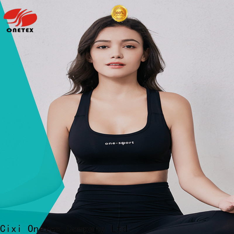 ONETEX quick-dry fabric sports bra for gym supplier for sports