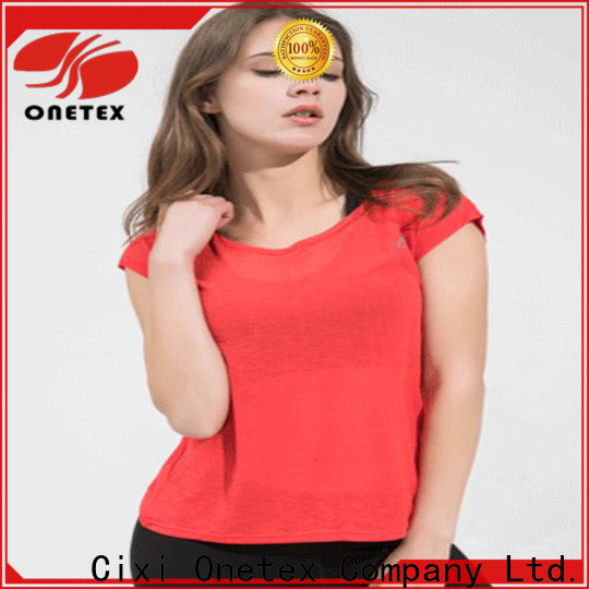 ONETEX gym shirts womens Factory price for Outdoor sports