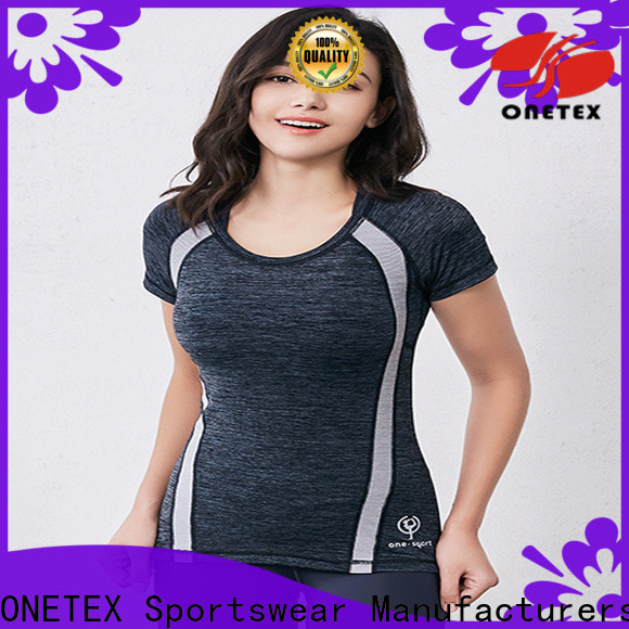ONETEX Quick-drying womens exercise shirts factory for Fitness
