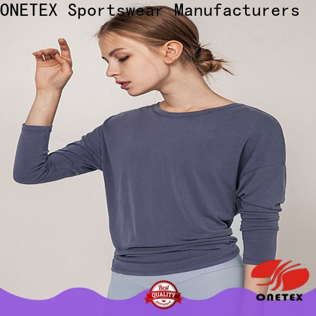 ONETEX Stylish work out shirts womens Factory price for work out
