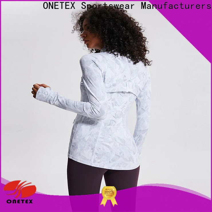 ONETEX Customized custom logo sports jackets Suppliers for running