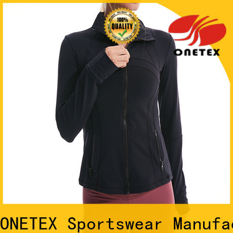 ONETEX sweat breathable fabric workout jacket women's manufacturers for walking