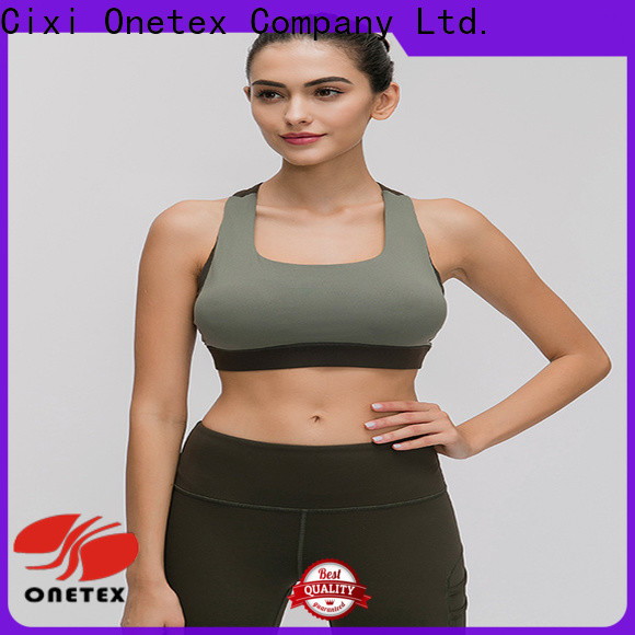 ONETEX quick-dry fabric women's running sports bras supplier for Yoga