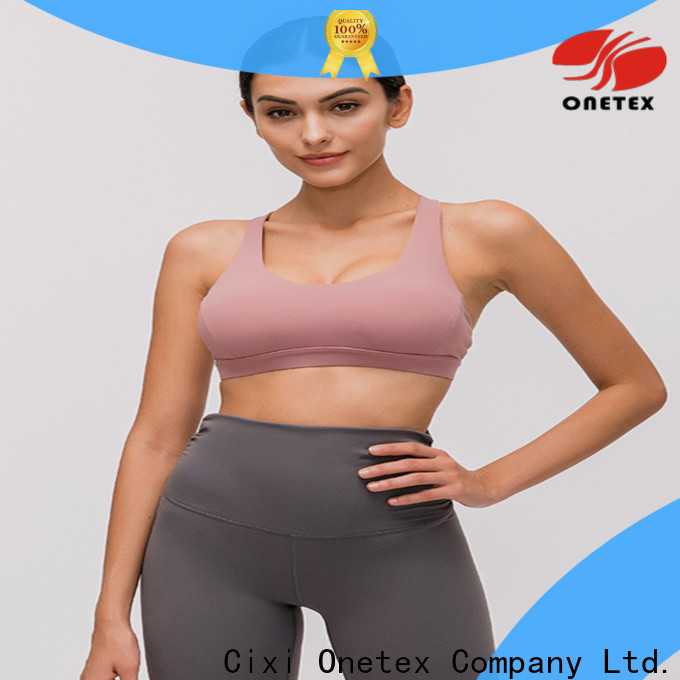 ONETEX quick-dry fabric custom sports bra supplier for Yoga