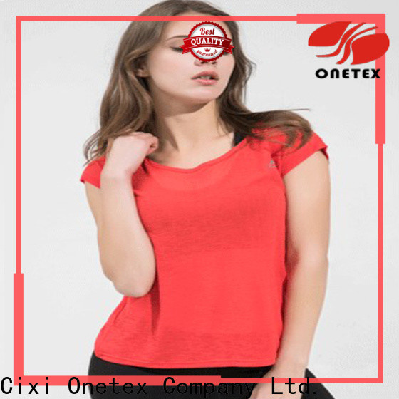 ONETEX keep our body stretch freely fitness shirts for women Suppliers for sport