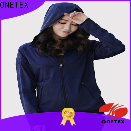 ONETEX Breathable customized sports hoodies Factory price for Fitness