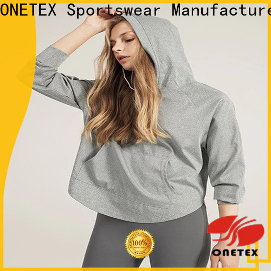 ONETEX natural athletic hoodie Factory price for sport