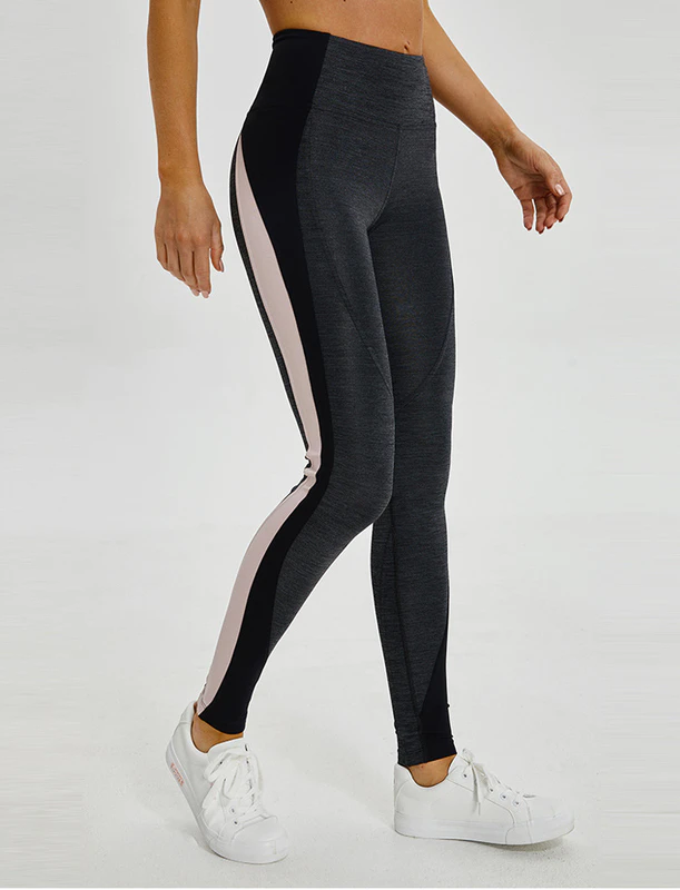 2020 New Style Hip-lifting running tight stretch wearing fitness pants  high-waisted splice color women's Yoga Pants